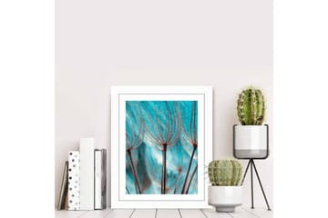 Tavla Floral med Ram Flerfärgad - 23,5x28,5 cm - Inredning - Tavlor & posters - Canvastavla