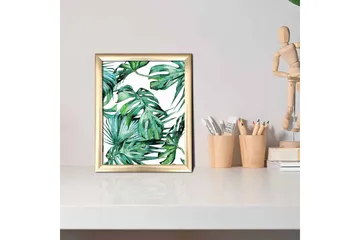 Tavla Floral med Ram Flerfärgad - 23,5x28,5 cm - Inredning - Tavlor & posters - Canvastavla