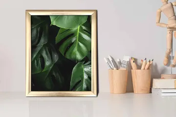 Tavla Floral med Ram Flerfärgad - 23,5x28,5 cm - Inredning - Tavlor & posters - Canvastavla