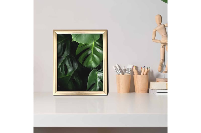 Tavla Floral med Ram Flerfärgad - 23,5x28,5 cm - Inredning - Tavlor & posters - Canvastavla