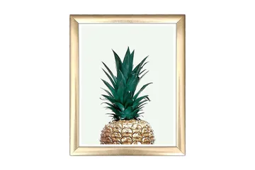 Tavla Floral med Ram Flerfärgad - 23,5x28,5 cm - Inredning - Tavlor & posters - Canvastavla