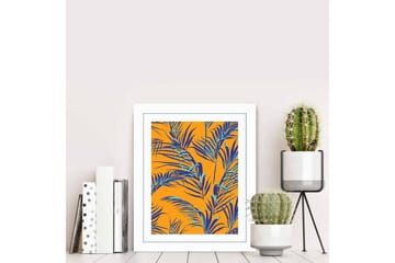 Tavla Floral med Ram Flerfärgad - 23,5x28,5 cm - Inredning - Tavlor & posters - Canvastavla