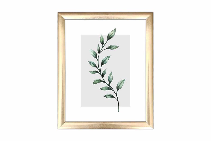 Tavla Floral med Ram Flerfärgad, 23,5x28,5 cm