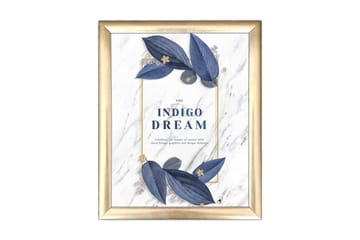 Tavla Floral med Ram Flerfärgad - 23,5x28,5 cm - Inredning - Tavlor & posters - Canvastavla