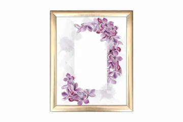 Tavla Floral med Ram Flerfärgad - 23,5x28,5 cm - Inredning - Tavlor & posters - Canvastavla