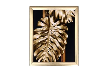 Tavla Floral med Ram Flerfärgad - 23,5x28,5 cm - Inredning - Tavlor & posters - Canvastavla