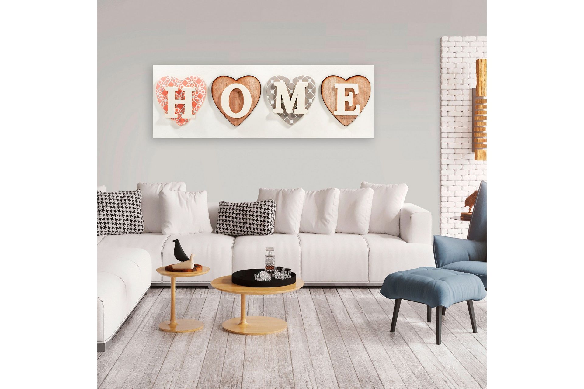 Tavla Four Hearts (1 Part) Narrow 150x50 -