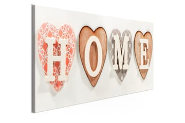 Tavla Four Hearts (1 Part) Narrow 135x45 - Inredning - Tavlor & posters - Canvastavla