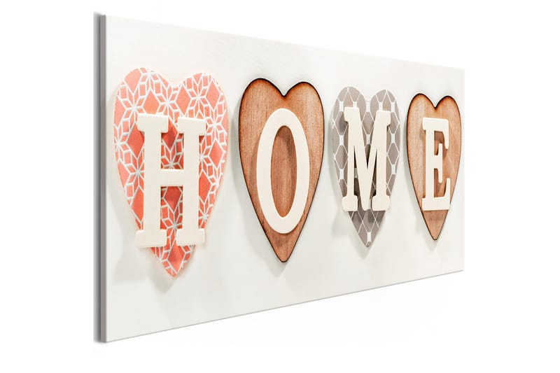 Tavla Four Hearts (1 Part) Narrow 135x45 - Inredning - Tavlor & posters - Canvastavla