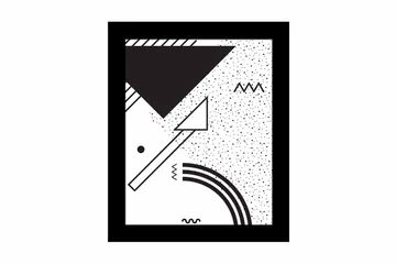 Tavla Geometric med Ram Flerfärgad - 23,5x28,5 cm - Inredning - Tavlor & posters - Canvastavla