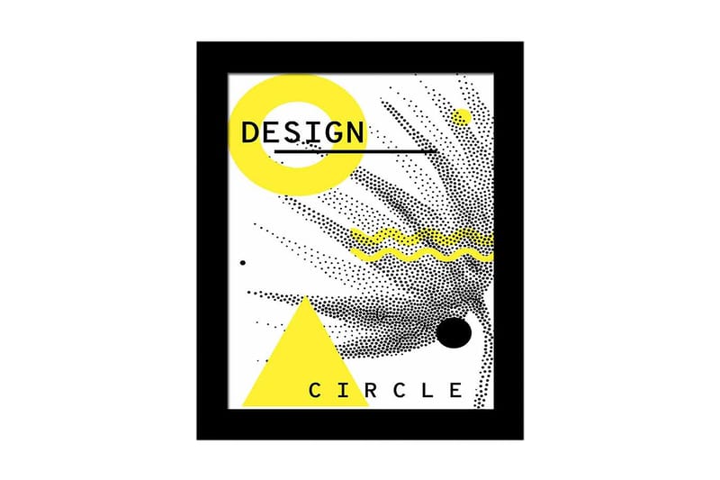 Tavla Geometric med Ram Flerfärgad - 23,5x28,5 cm - Inredning - Tavlor & posters - Canvastavla