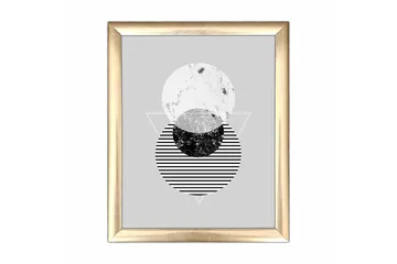 Tavla Geometrical med Ram Flerfärgad - 23,5x28,5 cm - Inredning - Tavlor & posters - Canvastavla