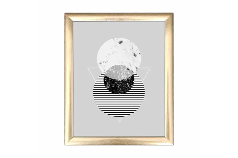 Tavla Geometrical med Ram Flerfärgad - 23,5x28,5 cm - Inredning - Tavlor & posters - Canvastavla