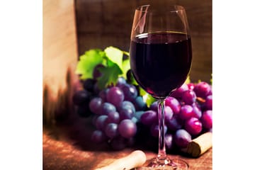 Tavla Grapes 30X30 Flerfärgad - 30x30 cm - Inredning - Tavlor & posters - Canvastavla