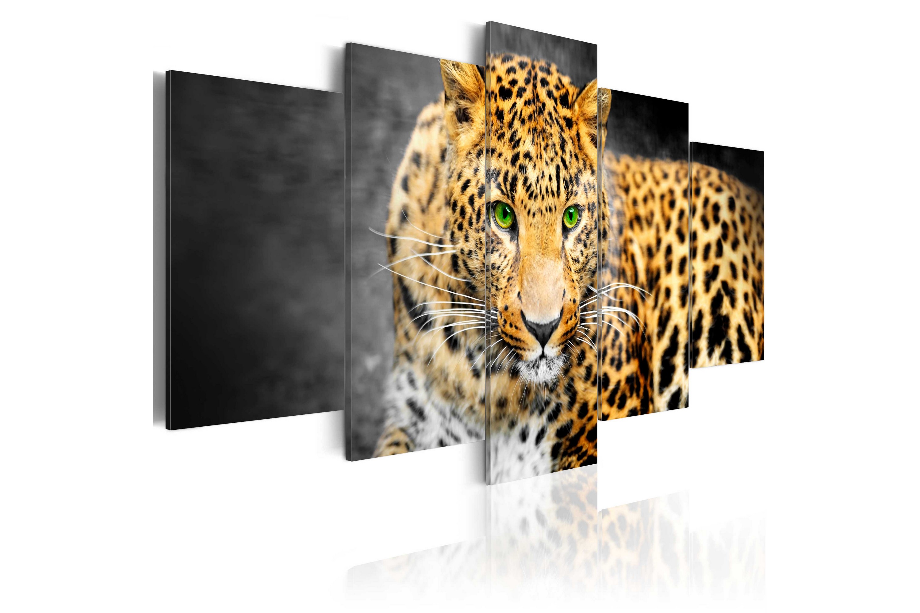 Tavla Green-Eyed Leopard 100x50 - Artgeist sp. z o. o.