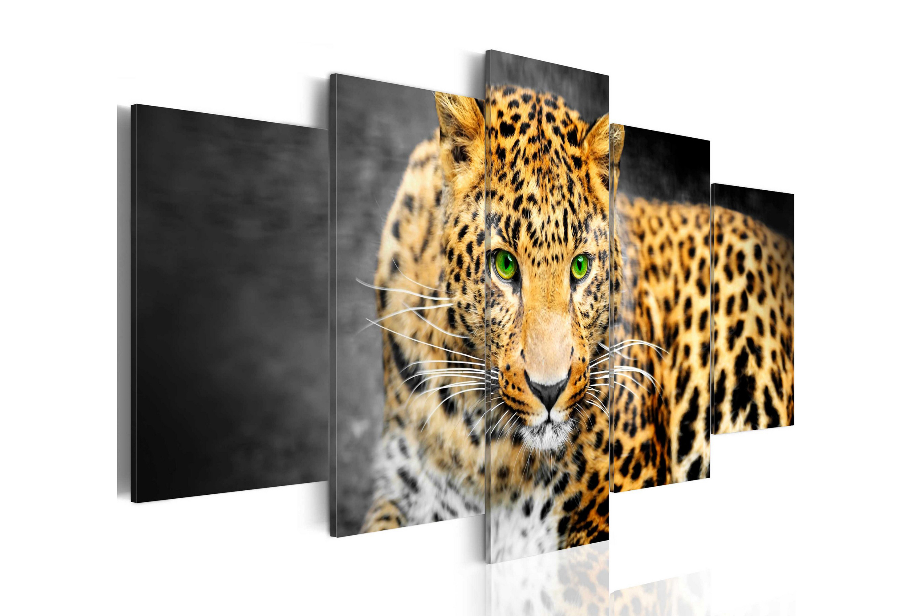 Tavla Green-Eyed Leopard 200x100 - Artgeist sp. z o. o.