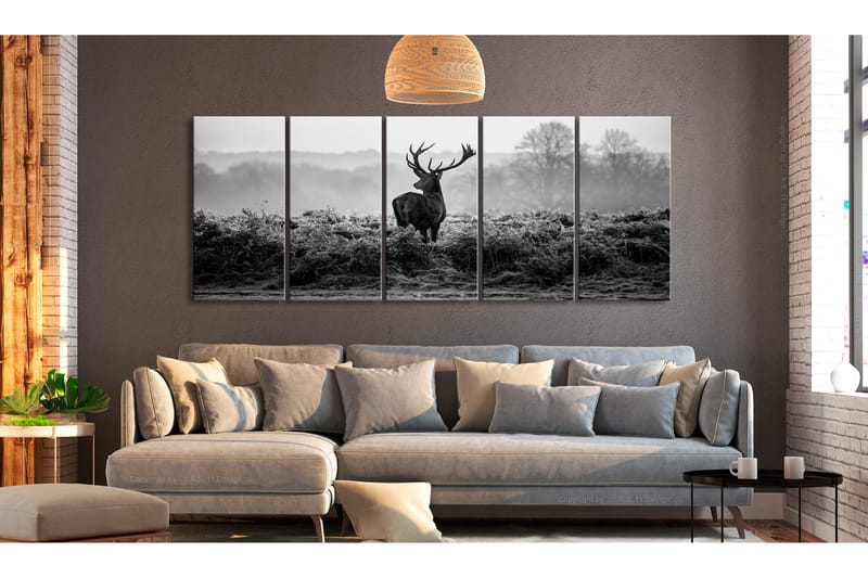 Tavla Grey Reality 200x80 - Artgeist sp. z o. o. - Canvastavla Tavla Grey Reality 200x80 - Artgeist sp. z o. o. - Canvastavla