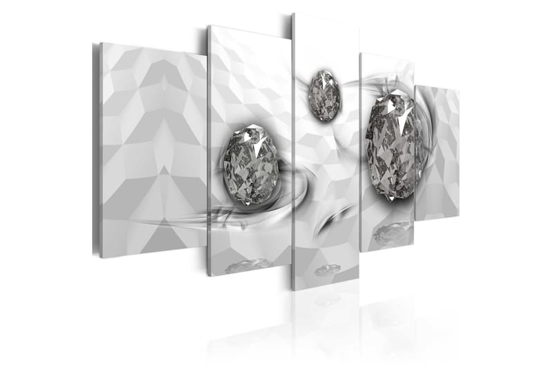 Tavla Immersed Silver 100x50 - Artgeist sp. z o. o. - Canvastavla