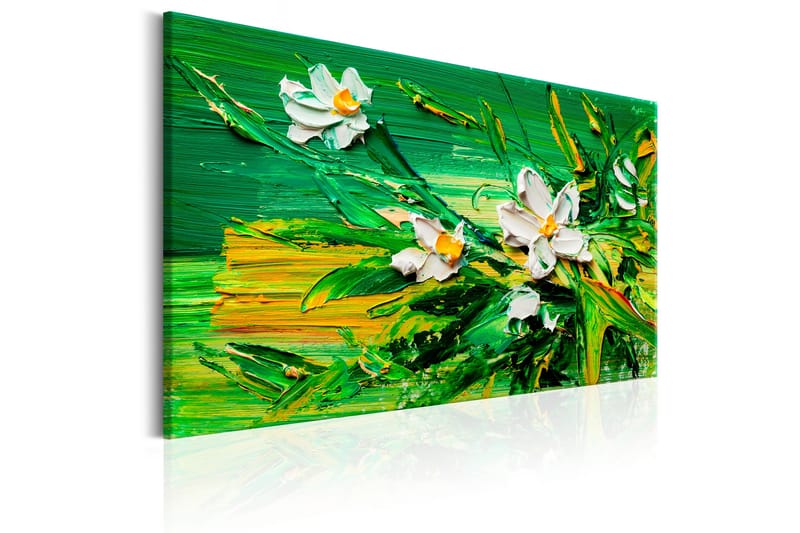 Tavla Impressionist Style: Flowers 120x80 - Artgeist sp. z o. o. - Canvastavla