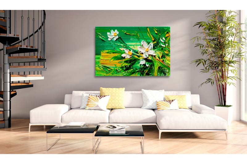 Tavla Impressionist Style: Flowers 120x80 - Artgeist sp. z o. o. - Canvastavla