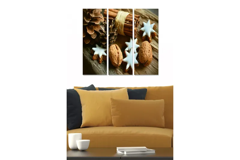 Tavla Kitchen 3-pack Flerfärgad, 20x50 cm