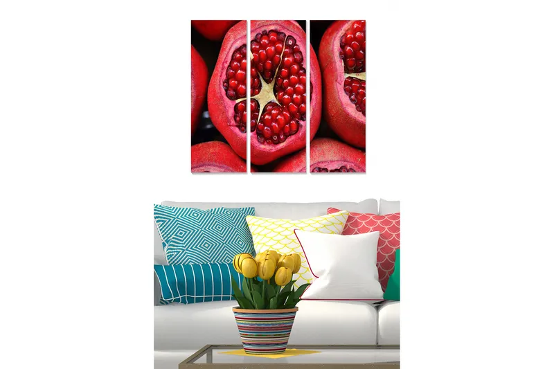 Tavla Kitchen 3-pack Flerfärgad, 20x50 cm
