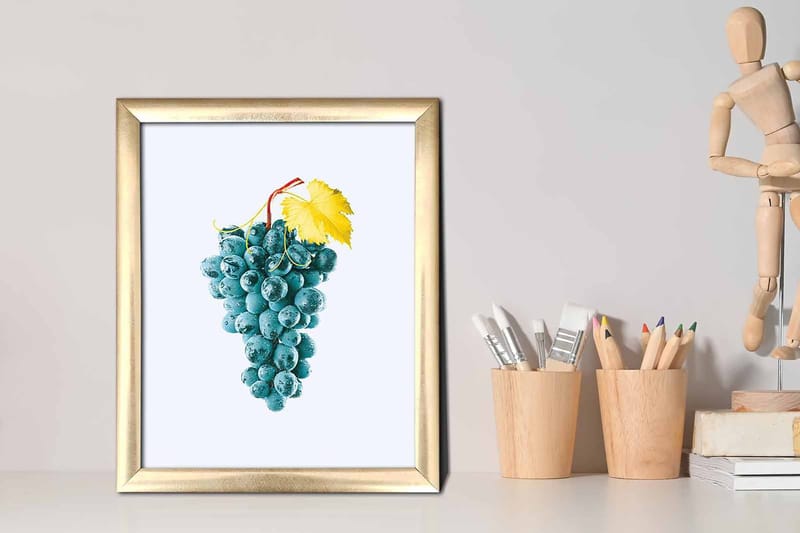 Tavla Kitchen med Ram Flerfärgad - 23,5x28,5 cm - Inredning - Tavlor & posters - Canvastavla