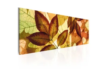 Tavla Kollage Löv 135x45 cm - Inredning - Tavlor & posters - Canvastavla