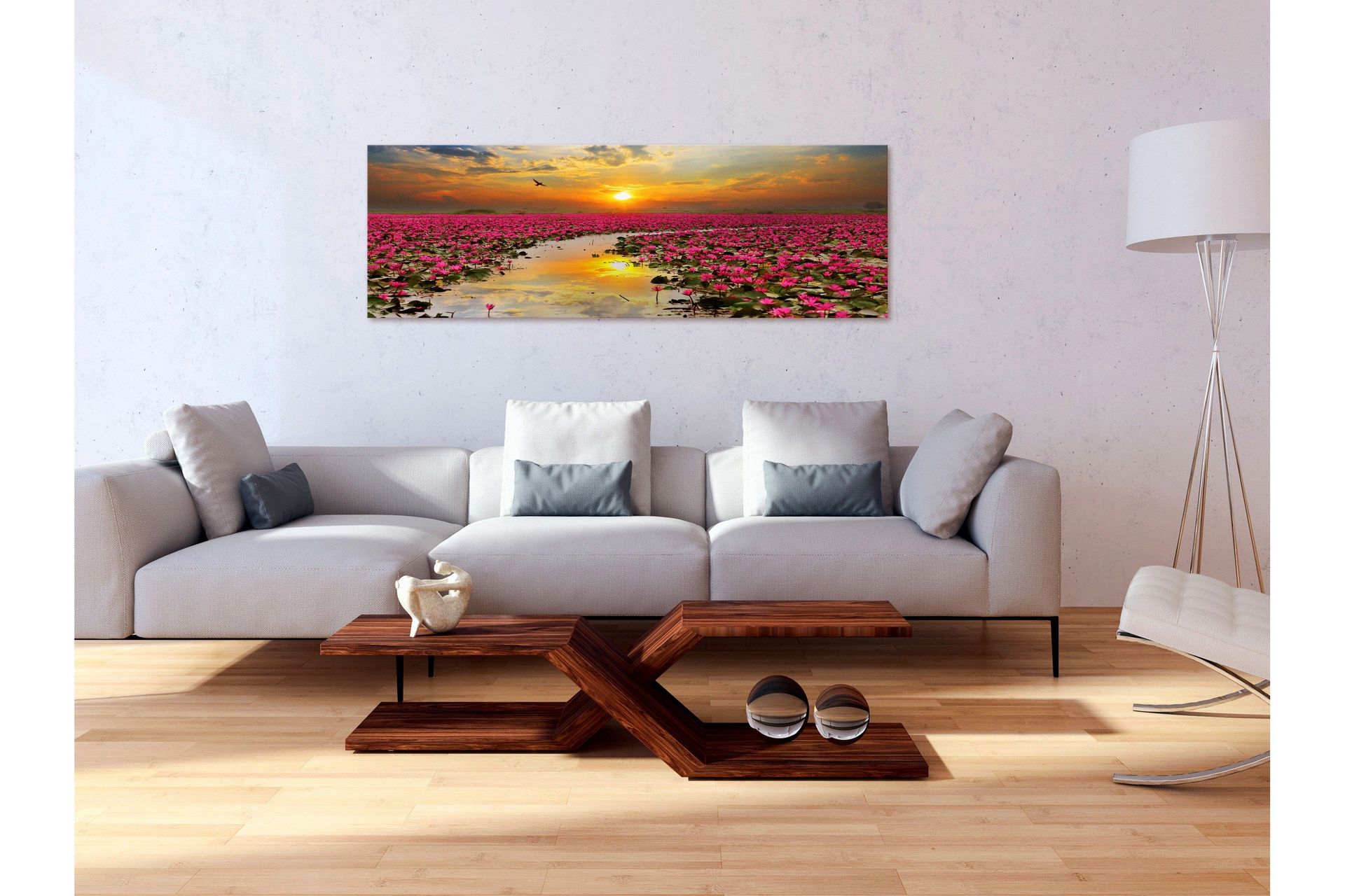 Tavla Lily Field (1 Part) Narrow 120x40 cm -