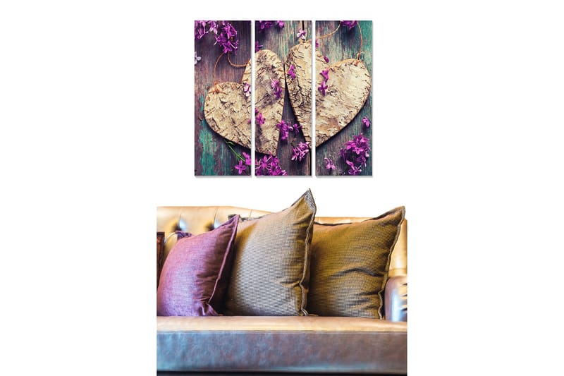 Tavla Love 3-pack Flerfärgad, 20x50 cm