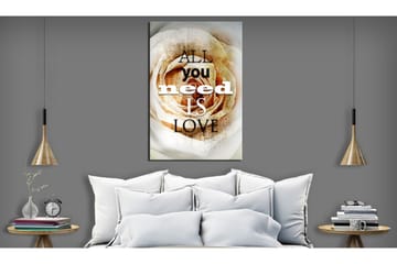 Tavla Love Rose 80x120 VALUE_MISSING_1 - Inredning - Tavlor & posters - Canvastavla