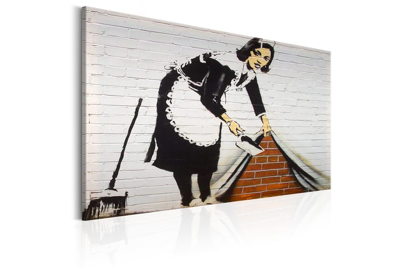 Tavla Maid in London by Banksy 120x80 - Artgeist sp. z o. o. - Canvastavla