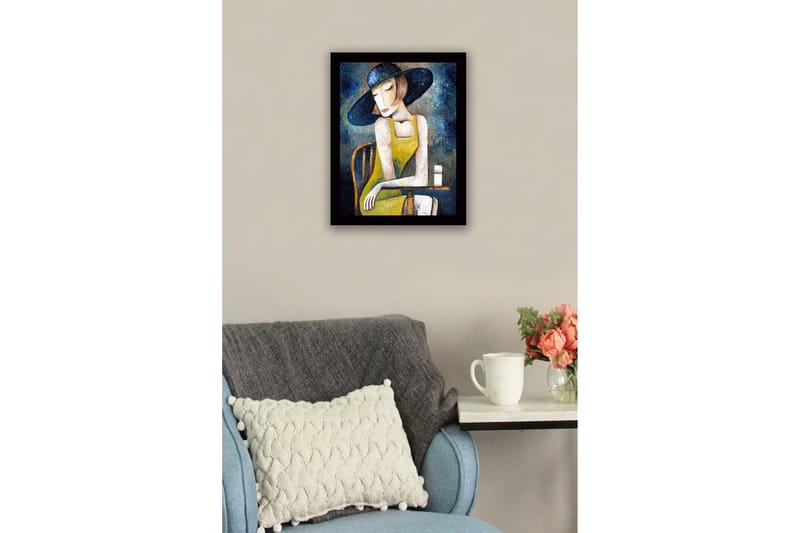 Tavla Med Ram Flerfärgad 41X56 - 41x56 cm - Inredning - Tavlor & posters - Canvastavla