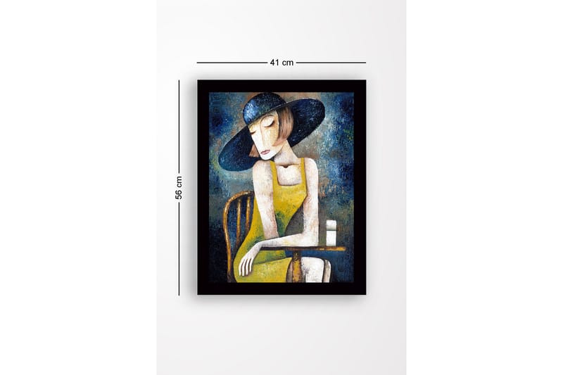 Tavla Med Ram Flerfärgad 41X56 - 41x56 cm - Inredning - Tavlor & posters - Canvastavla