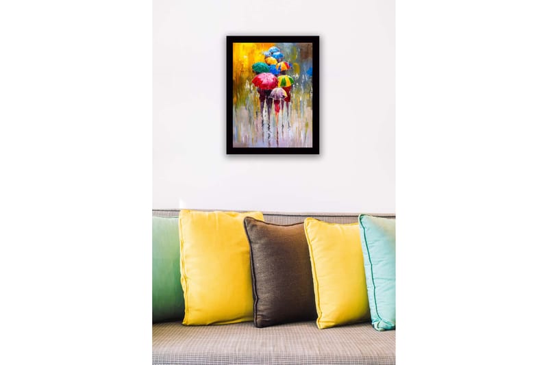 Tavla Med Ram Flerfärgad 41X56 - 41x56 cm - Inredning - Tavlor & posters - Canvastavla