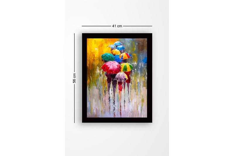 Tavla Med Ram Flerfärgad 41X56 - 41x56 cm - Inredning - Tavlor & posters - Canvastavla