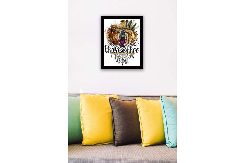 Tavla Med Ram Flerfärgad 41X56 - 41x56 cm - Inredning - Tavlor & posters - Canvastavla