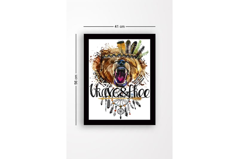 Tavla Med Ram Flerfärgad 41X56 - 41x56 cm - Inredning - Tavlor & posters - Canvastavla