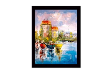 Tavla Med Ram Flerfärgad 41X56 - 41x56 cm - Inredning - Tavlor & posters - Canvastavla