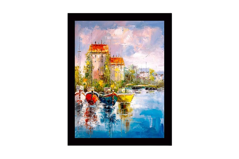 Tavla Med Ram Flerfärgad 41X56 - 41x56 cm - Inredning - Tavlor & posters - Canvastavla