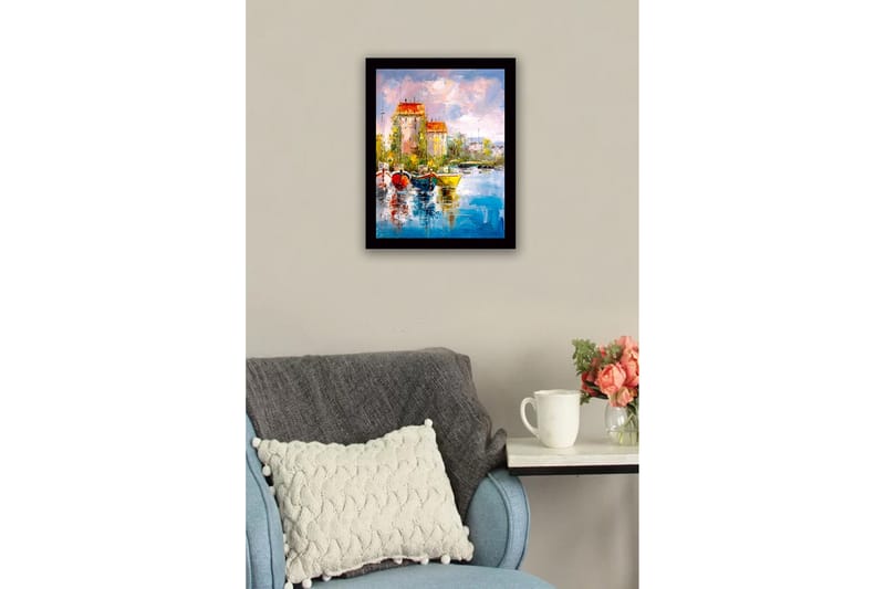Tavla Med Ram Flerfärgad 41X56 - 41x56 cm - Inredning - Tavlor & posters - Canvastavla