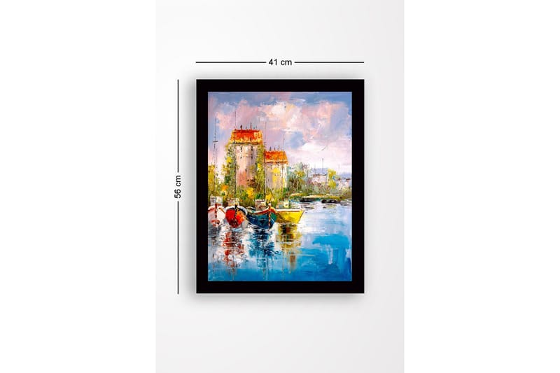Tavla Med Ram Flerfärgad 41X56 - 41x56 cm - Inredning - Tavlor & posters - Canvastavla