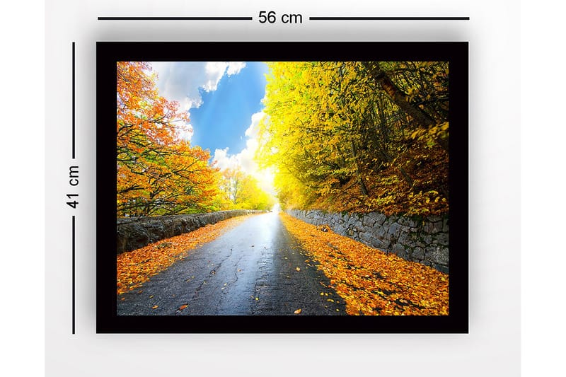 Tavla Med Ram Flerfärgad 41X56 - 41x56 cm - Inredning - Tavlor & posters - Canvastavla