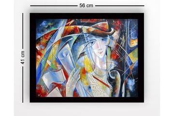 Tavla Med Ram Flerfärgad 41X56 - 41x56 cm - Inredning - Tavlor & posters - Canvastavla