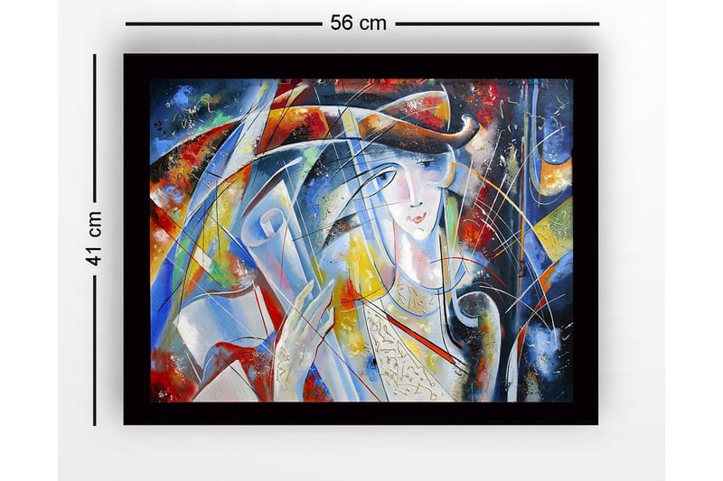 Tavla Med Ram Flerfärgad 41X56 - 41x56 cm - Inredning - Tavlor & posters - Canvastavla