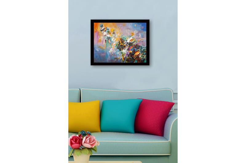 Tavla Med Ram Flerfärgad 41X56 - 41x56 cm - Inredning - Tavlor & posters - Canvastavla