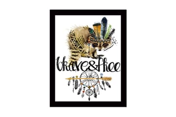 Tavla med Ram Flerfärgad - 41x56 cm - Inredning - Tavlor & posters - Canvastavla