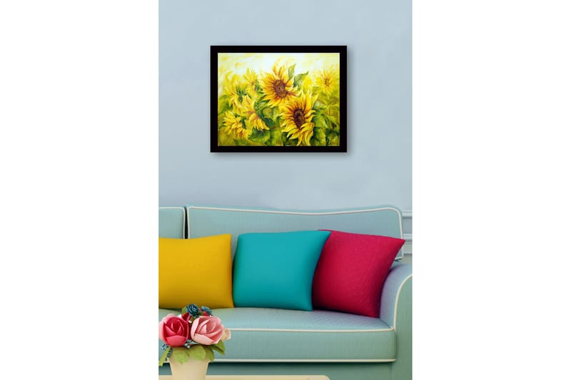 Tavla med Ram Flerfärgad - 41x56 cm - Inredning - Tavlor & posters - Canvastavla