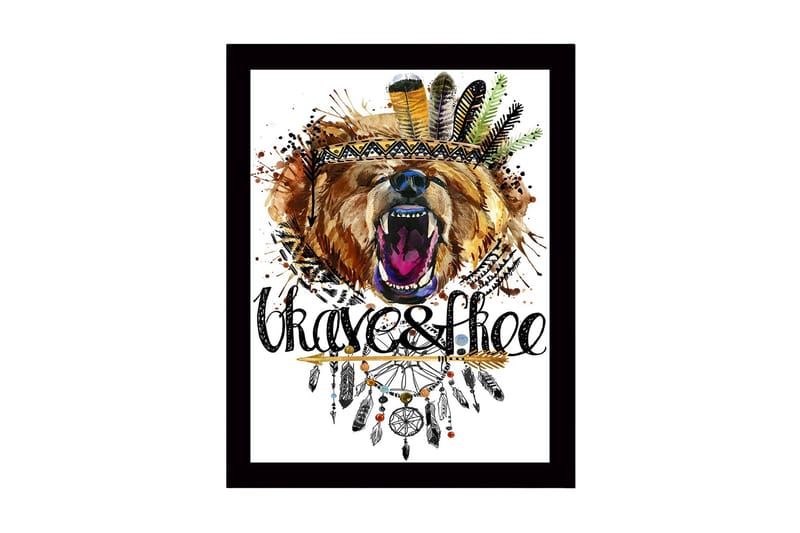 Tavla med Ram Flerfärgad, 41x56 cm