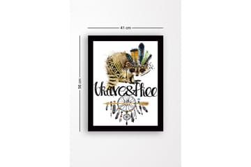 Tavla med Ram Flerfärgad - 41x56 cm - Inredning - Tavlor & posters - Canvastavla